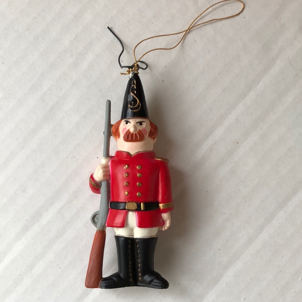 Vintage British “Red Coat” Christmas Ornament
